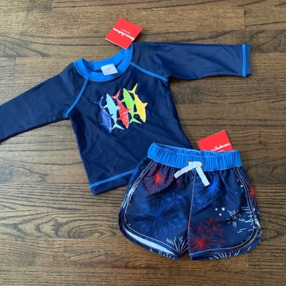 NWT‎ Hanna Andersson Swim Suit Sz 3-6M (60)